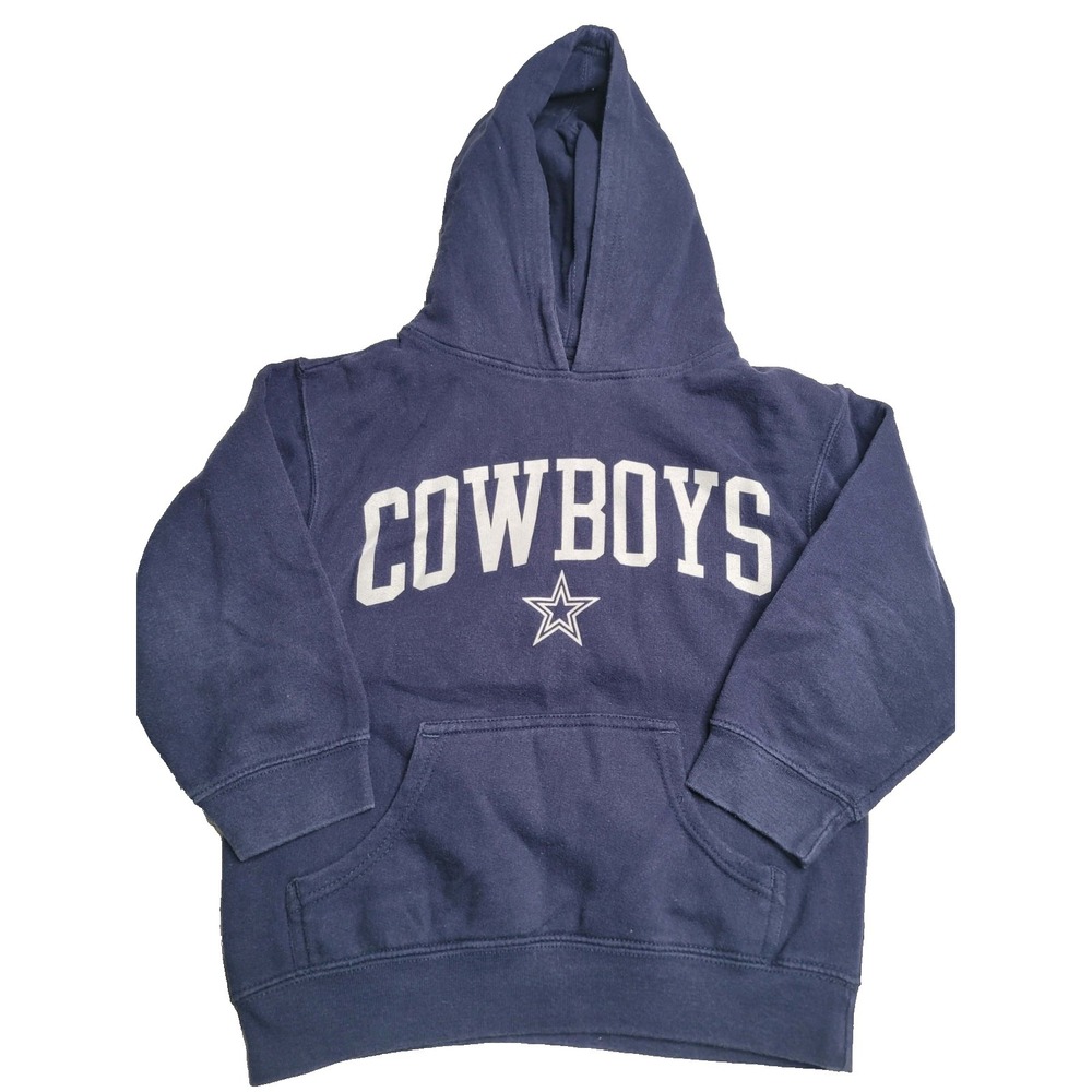Cowboys Authentic Apparel Navy Hooded Sweatshirt Youth Small‎ Dallas Cowboys